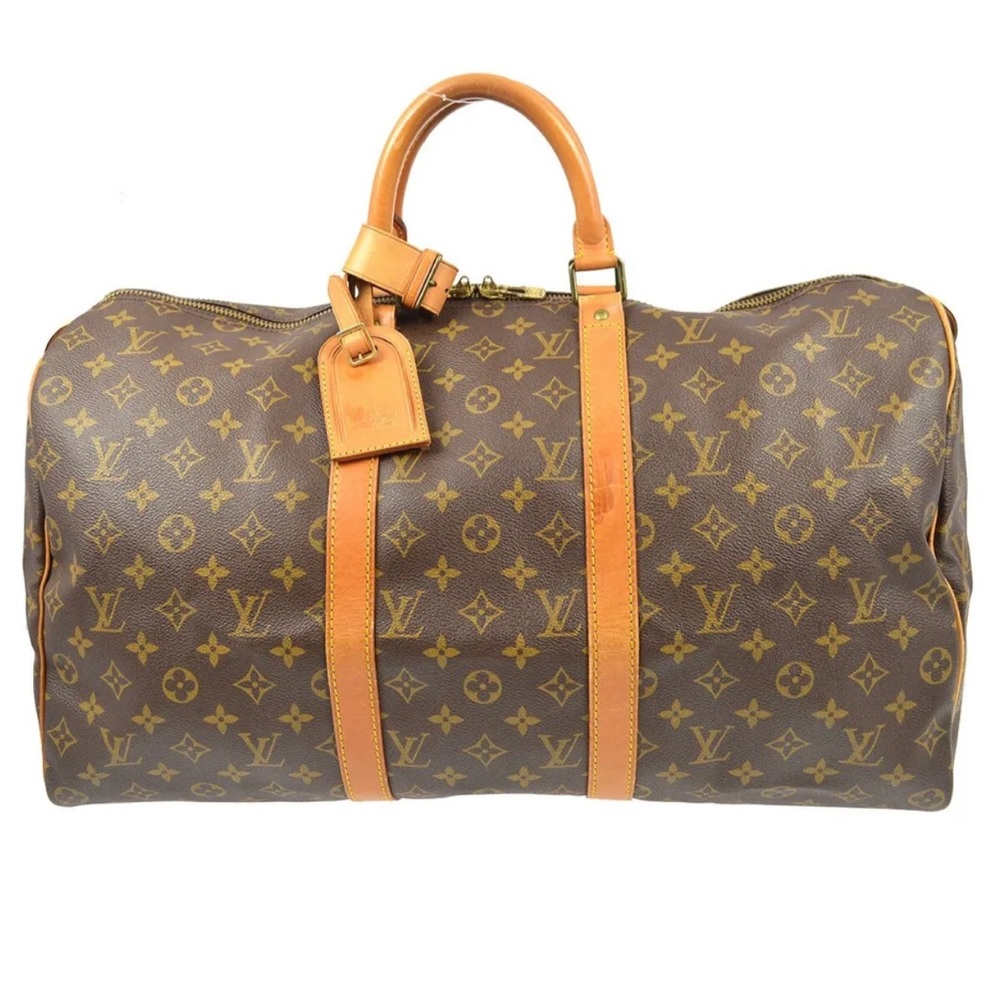 Authentic Louis Vuitton Monogram Keepall 50 Travel Bag 🧳